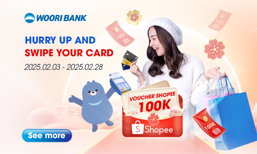Swipe Woori cards, get new year’s lucky money