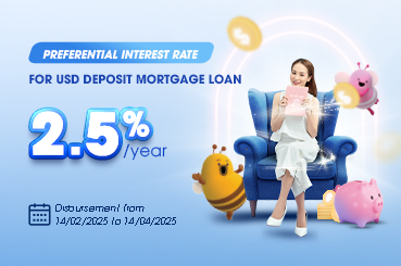 Preferential Interest Rate for USD Deposit Mortgage Loan